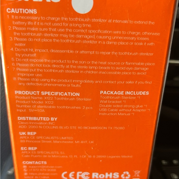 Bitvae X122 Toothbrush Sterilizer - Picture 2 of 2